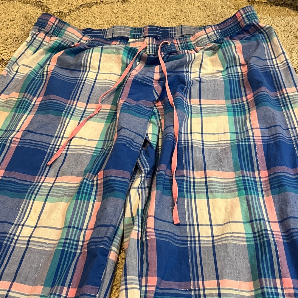 Secret Treasures Cobalt Crush Plaid Pajama Pants - Picture 7 of 10